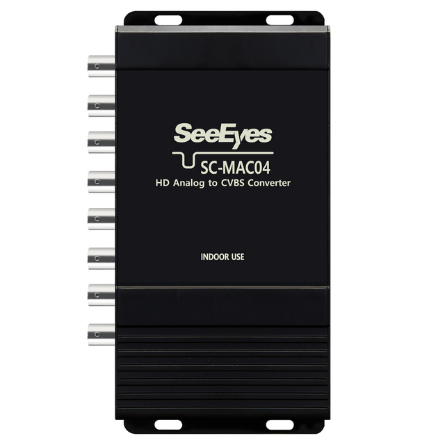 SC-MAC04 | ループアウト・サージプロテクション機能搭載 HDアナログ/CVBS 4chコンバーター【防犯カメラ】【監視カメラ】【コンバーター】