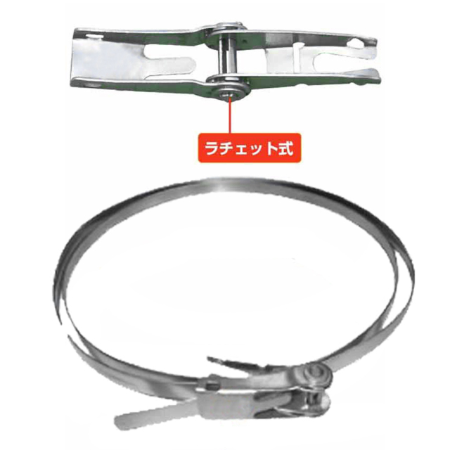 SD-P120 ラチェット機能締付金具10mm幅120cmステンレスバンド