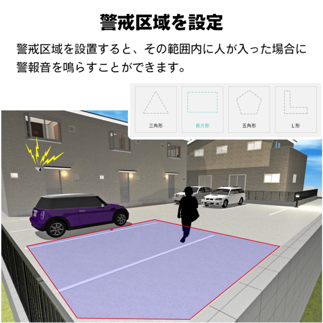 SEC-CAM-AI 防犯カメラ 監視カメラ セキュリティーカメラ