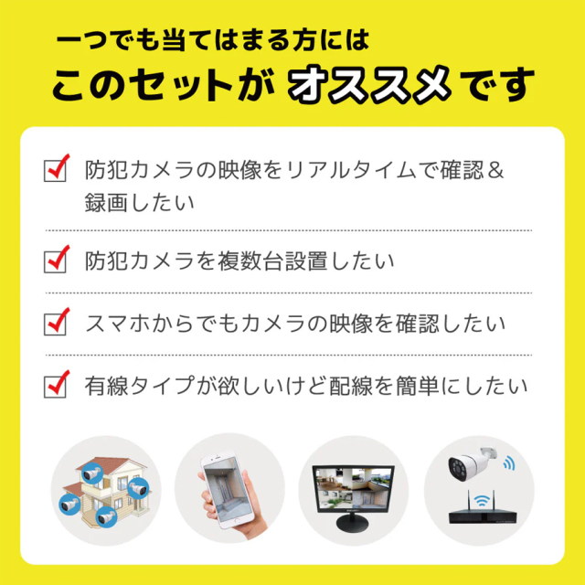 SEC-N-4K-2T  防犯カメラ 監視カメラ セキュリティーカメラ