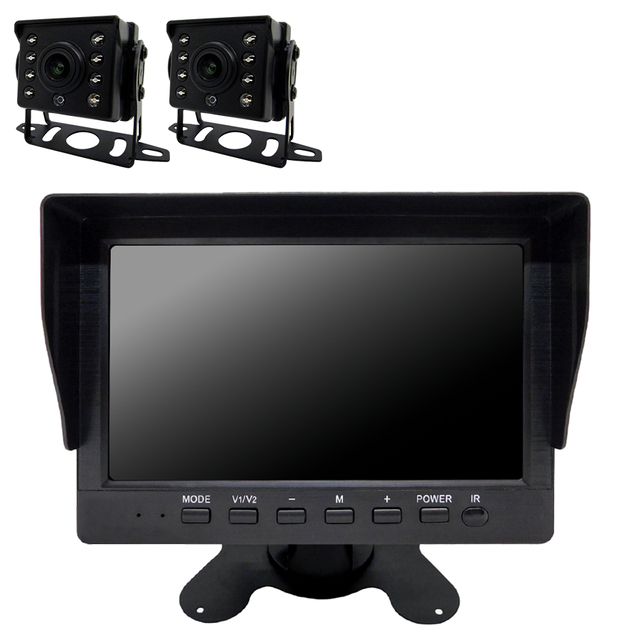 SEC-W-2P-TFAI7HL | ワイヤレス200万画素AI機能付きカメラ2台＋7インチ録画機一体型セット【防犯カメラ】【監視カメラ】【セキュリティーカメラ】【屋外対応】