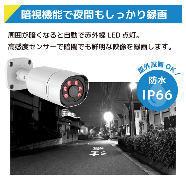 SEC-W-G1CH-2T | ワイヤレス500万画素カメラ1台+セパレート型HDD録画機