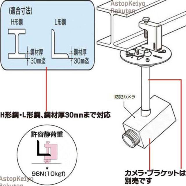 SGM-VK1 ブラケット 防犯カメラ 監視カメラ セキュリティーカメラ