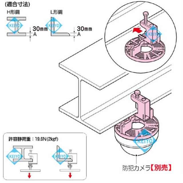 SGM-VK2W ブラケット 防犯カメラ 監視カメラ セキュリティーカメラ