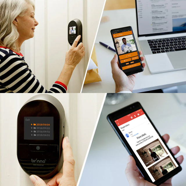 SHC1000W(Brinno DUO) | ドアスコープ用SDカード録画機能付Wi-FI搭載
