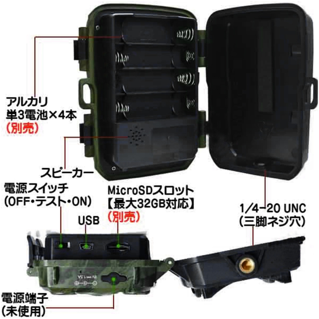 STR-MiNi300 トレイルカメラ 防犯カメラ 監視カメラ フィールドカメラ
