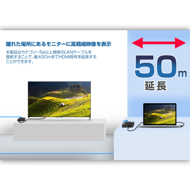 TEHDMIEX50-4K60 HDMI延長機