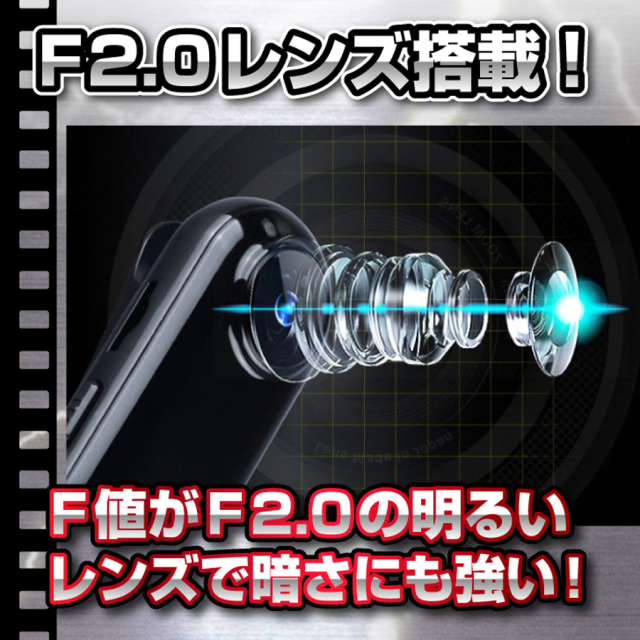 K-CLI-16 Garbo ガルボ スパイカメラ 小型カメラ 隠しカメラ クリップ型カメラ 匠