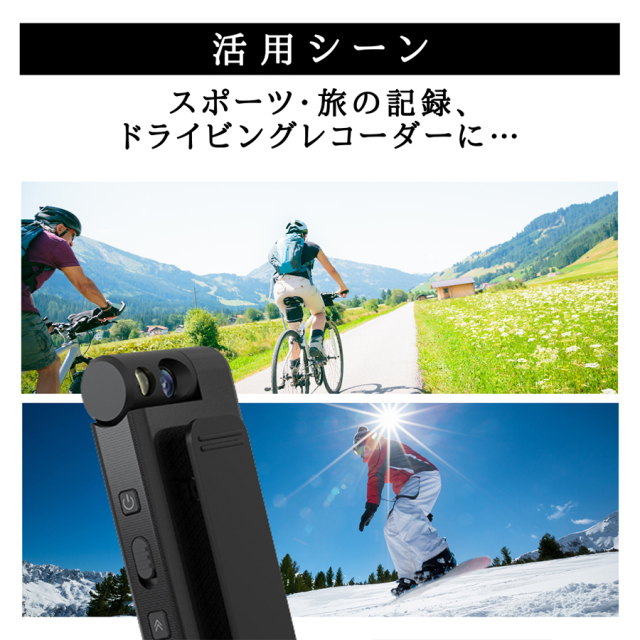 TK-CLI-23 クリップ型カメラ スパイカメラ 小型カメラ 隠しカメラ フルHDカメラ 匠 匠ブラン