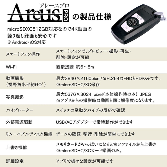 TK-KEY-17 隠しカメラ スパイカメラ スマホ 防犯カメラ 匠