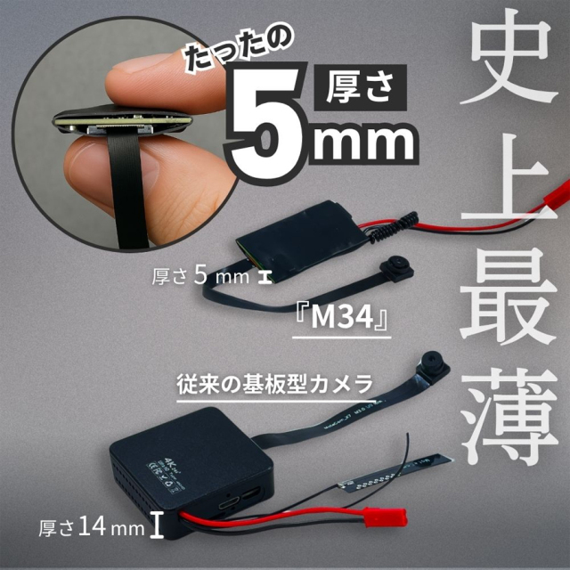 TK-MOD-34 基板型カメラ 基板カメラ 基板ユニット 小型カメラ 隠しカメラ スパイカメラ