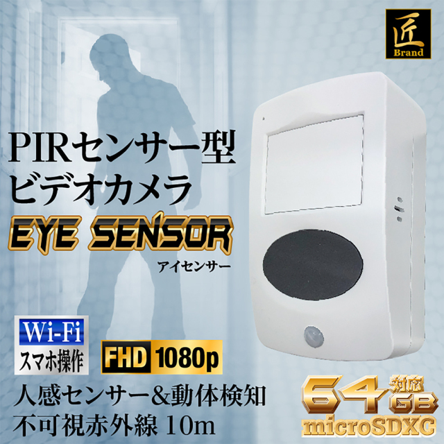 TK-PIR-01 Eye Sensor アイセンサー スパイカメラ 小型カメラ 隠しカメラ センサー型カメラ 匠