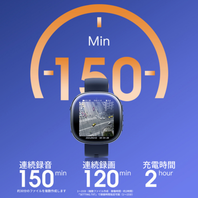 TK-SWA-2 SquareTime スクエアタイム スパイカメラ 小型カメラ 隠しカメラ 時計型カメラ 匠