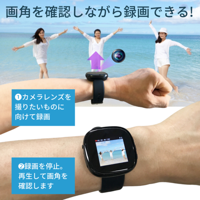 TK-SWA-2 SquareTime スクエアタイム スパイカメラ 小型カメラ 隠しカメラ 時計型カメラ 匠