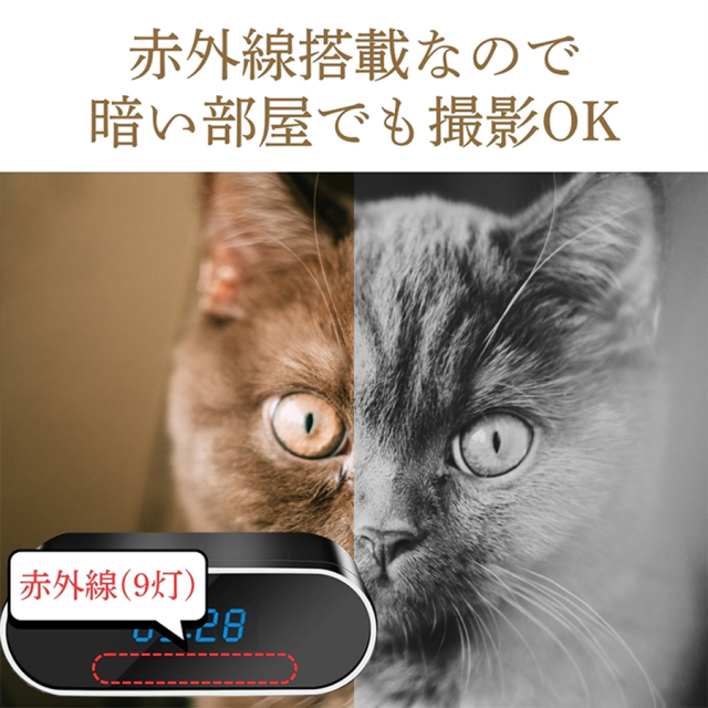 TKJ-CLO-22 スパイカメラ 小型カメラ 隠しカメラ 時計型カメラ 匠