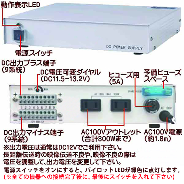 TPS-61 防犯カメラ 監視カメラ セキュリティーカメラ 電源