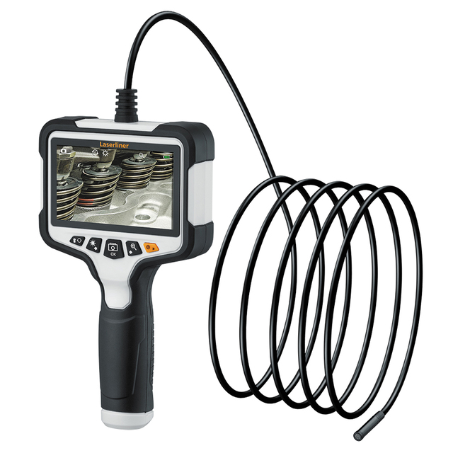 ビデオスコープXXL2(VIDEO SCOPE XXL2) | ケーブル長5m 直径7.9mmファイバースコープ 4.3インチカラーディスプレイ搭載 工業用内視鏡【ファイバースコープ】【小型カメラ】【完全防水】【耐油】【Laserliner】