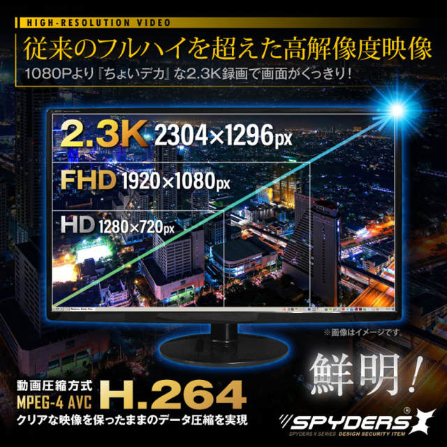 廃盤]W-706α | 2.3K録画対応128GB内蔵メモリ搭載腕時計擬装(偽装)小型
