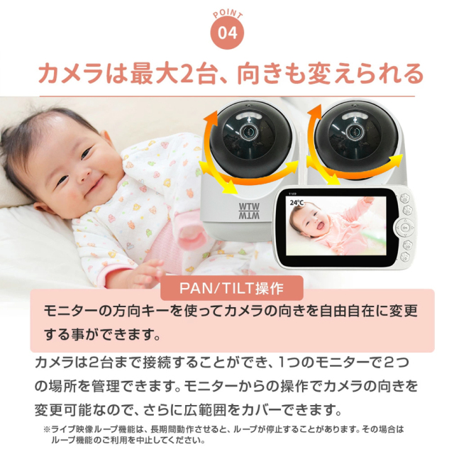 WTW-BM52 見守りカメラ ベビーモニター 塚本無線