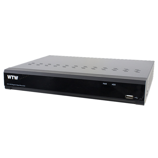 WTW-DA344G | 500万画素録画 AHD/TVIカメラ接続対応 カメラ4台用HDD搭載レコーダー【防犯カメラ】【監視カメラ】【塚本無線】