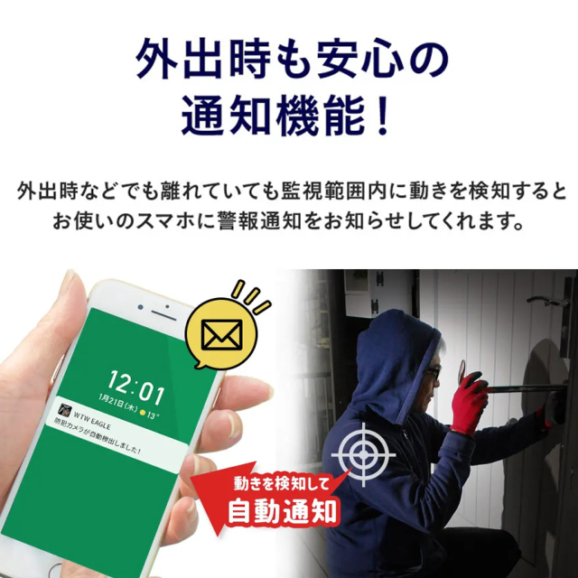 WTW-E1212YW/WTW-E1212YB(たいよう君) 防犯カメラ 監視カメラ 塚本無線