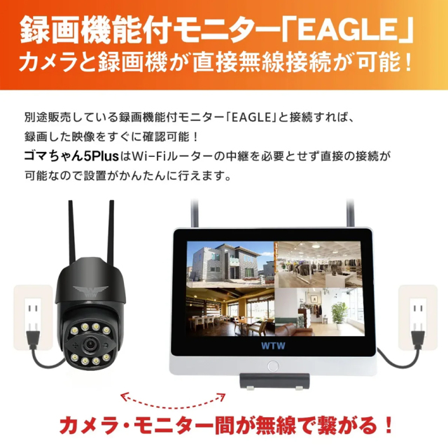 WTW-E2305G(ゴマちゃん5 AI強化型)防犯カメラ 監視カメラ 塚本無線