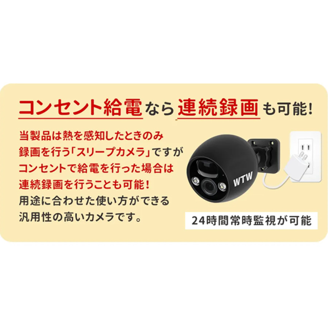 WTW-EG1980Y-SET2(ちび太防犯灯セット2) 防犯カメラ 監視カメラ 塚本無線