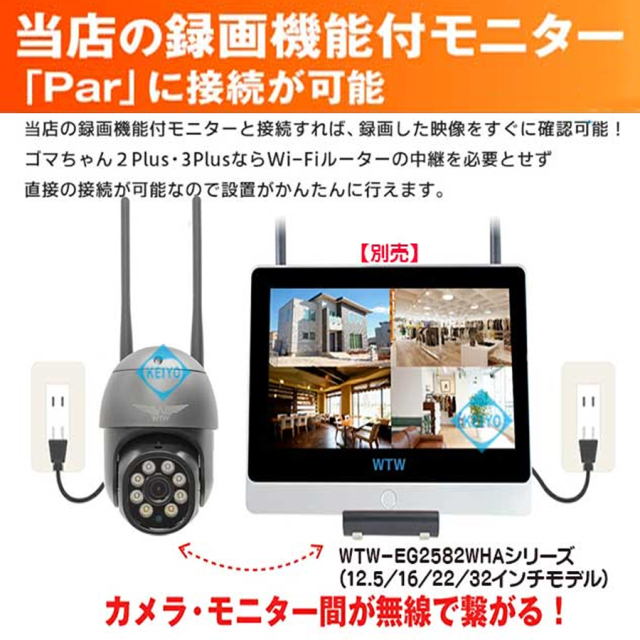 WTW-EGDRY1799PT(ゴマちゃん3 Plus) 防犯カメラ 監視カメラ 塚本無線