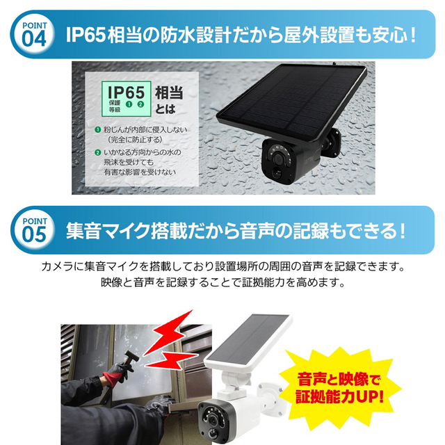 WTW-EGR1844YBX(亀ソーラー3 Plus) | 400万画素APモード搭載ソーラー