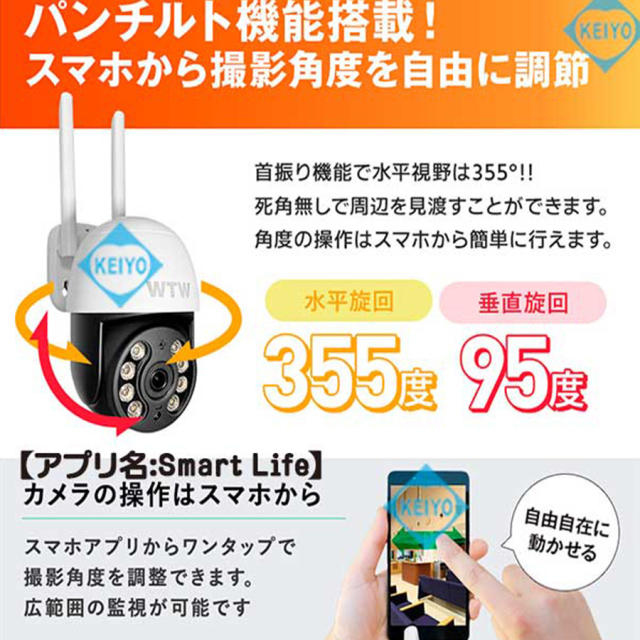 WTW-IPW2220T(ゴマちゃんS) 防犯カメラ 監視カメラ 塚本無線