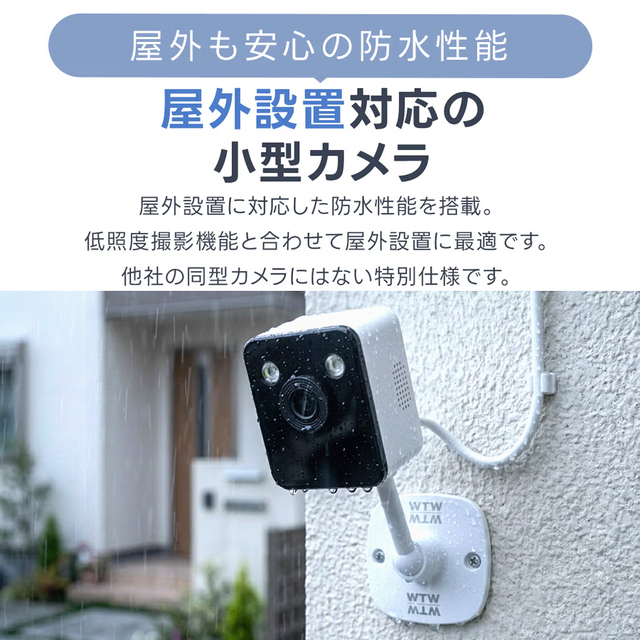 WTW-W8-BML | 500万画素準低照度性能搭載ワイヤレスIPホームカメラ