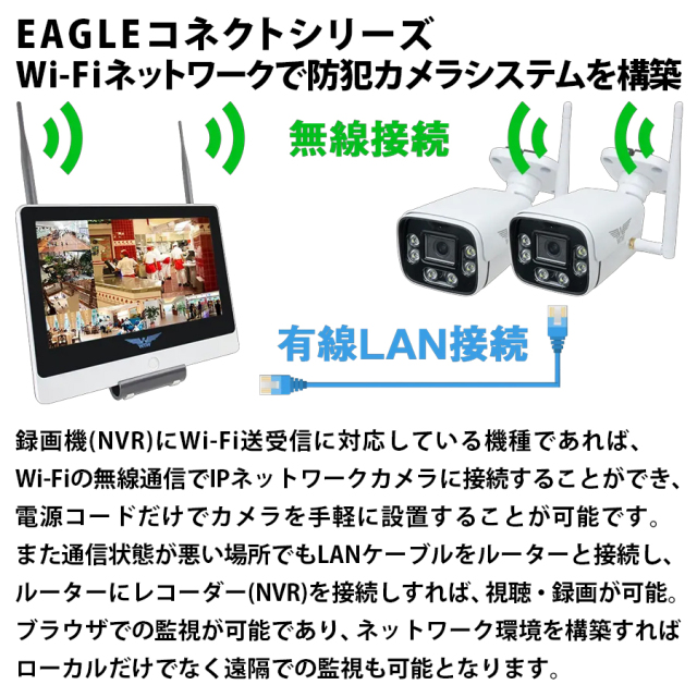 WTW-WNV2279EWX | EAGLEシリーズ専用 10chネットワークビデオ