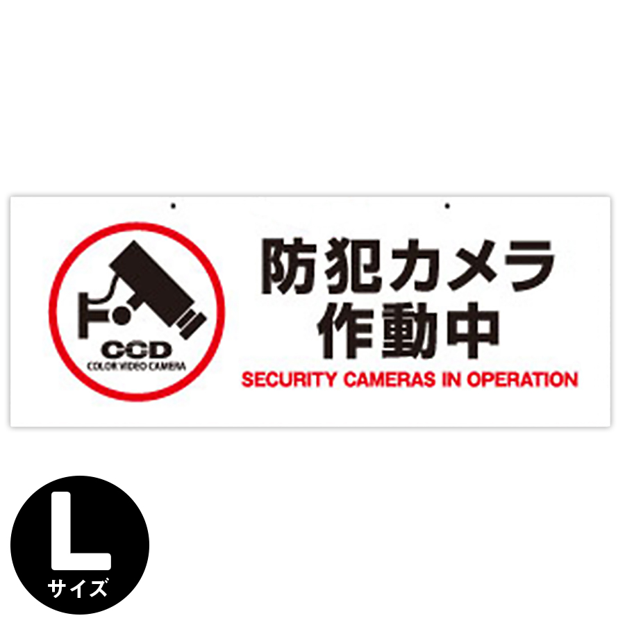 OS-277 防犯吊下げプレート 防犯プレート 防犯カメラ オンスクエア