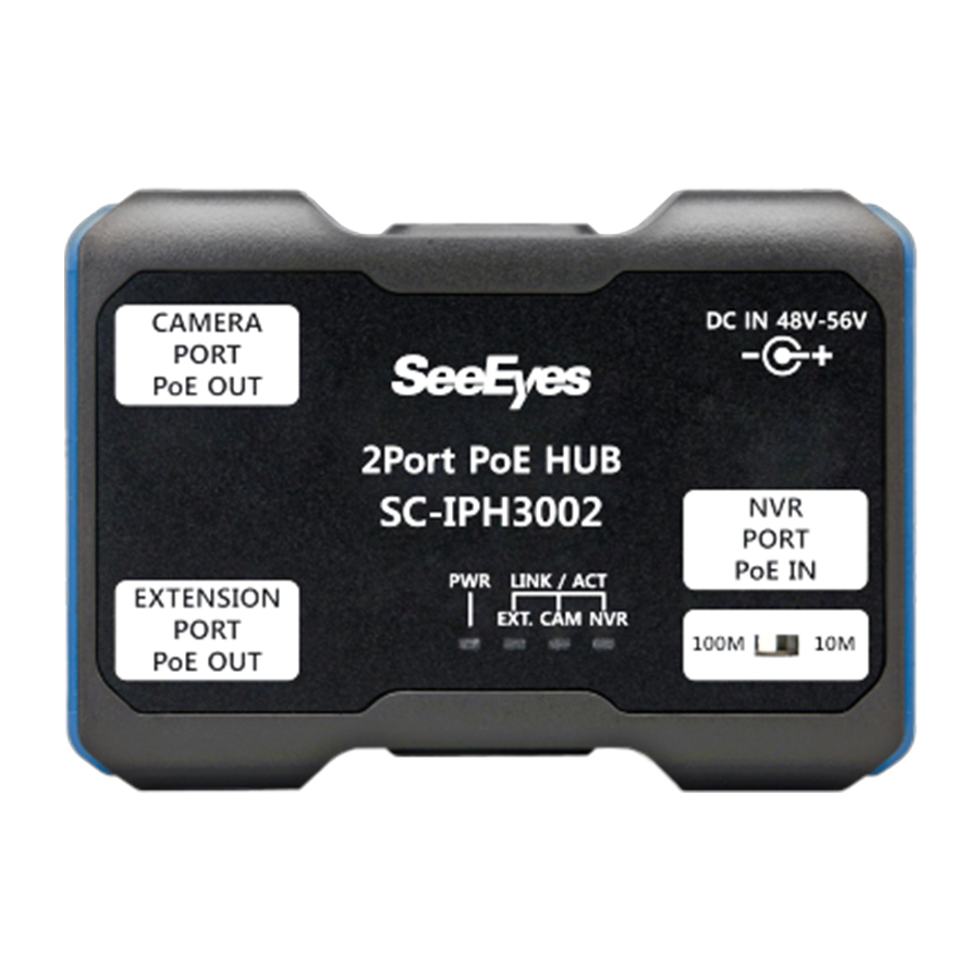 SC-IPH3002 | 2入力1出力PoEハブ【IPカメラ】 【ネットワークカメラ】【監視カメラ】 【防犯カメラ】