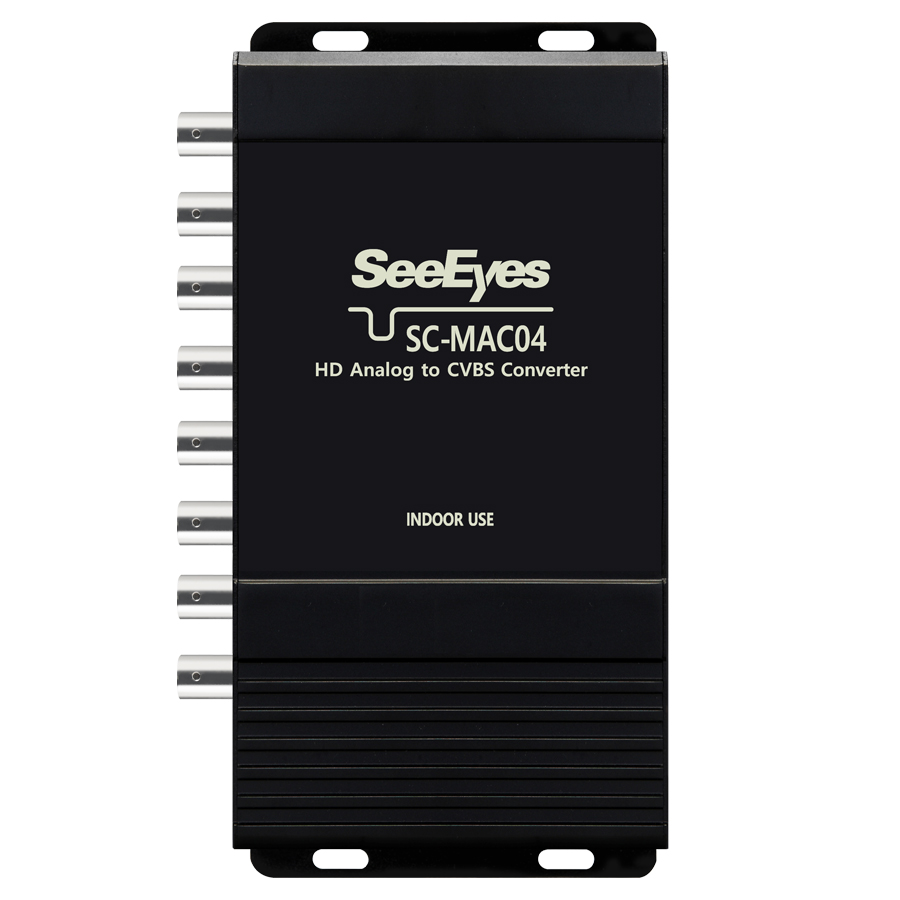 SC-MAC04 | ループアウト・サージプロテクション機能搭載 HDアナログ/CVBS 4chコンバーター【防犯カメラ】【監視カメラ】【コンバーター】