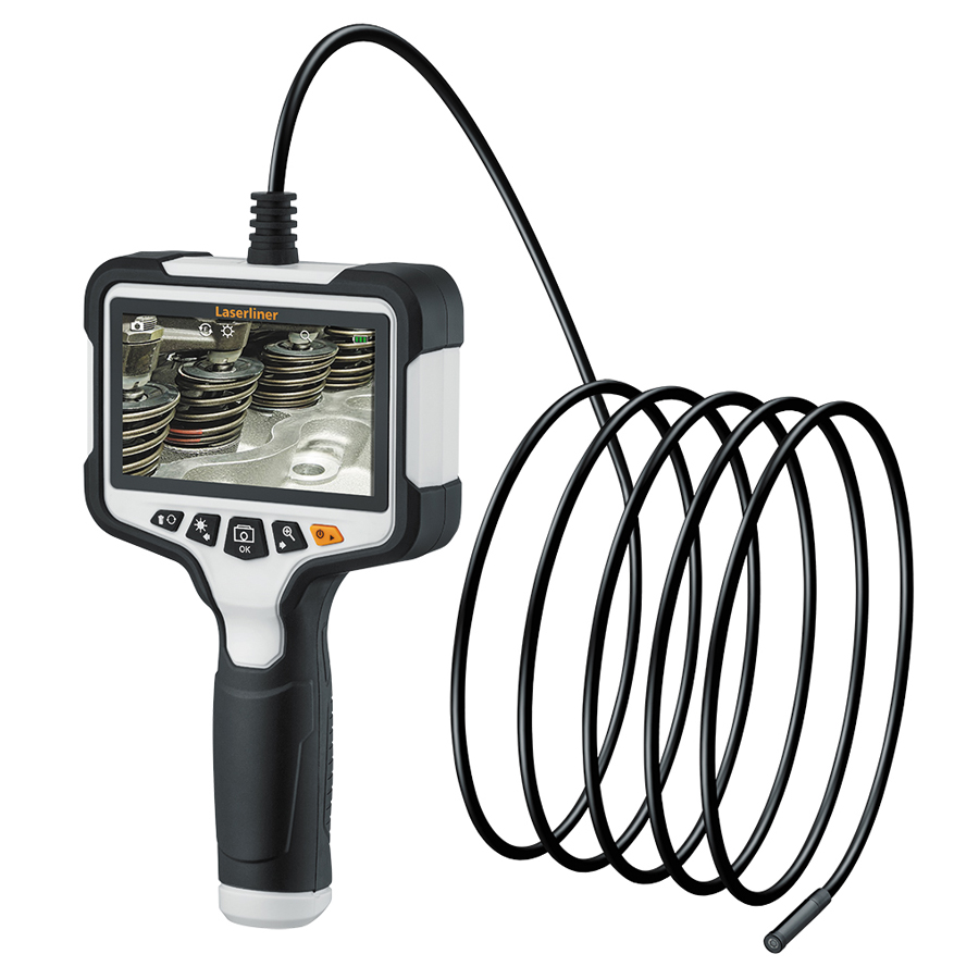 ビデオスコープXXL2(VIDEO SCOPE XXL2) | ケーブル長5m 直径7.9mmファイバースコープ 4.3インチカラーディスプレイ搭載 工業用内視鏡【ファイバースコープ】【小型カメラ】【完全防水】【耐油】【Laserliner】