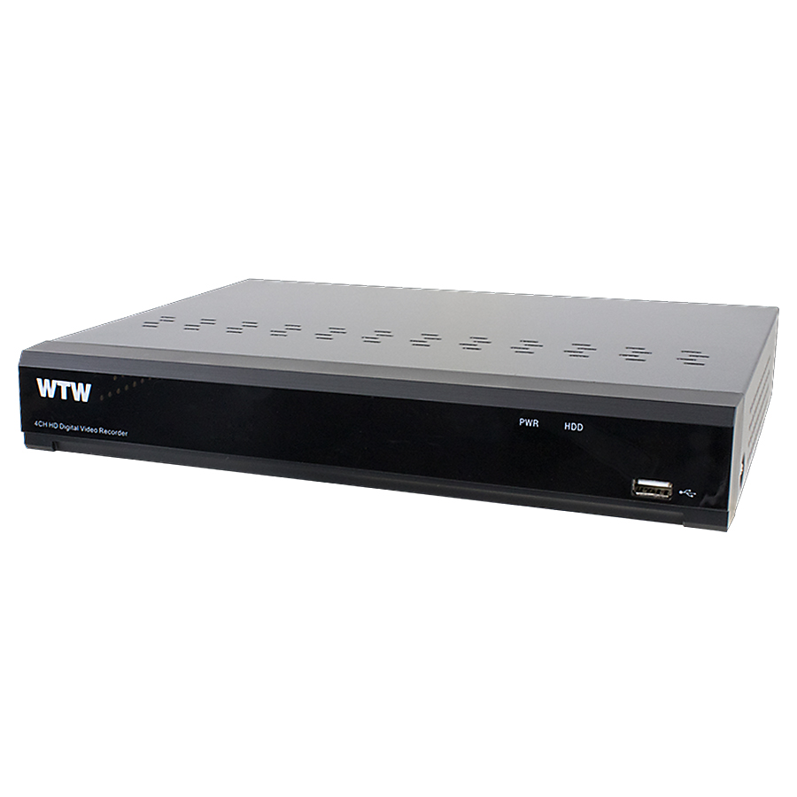 WTW-DAP344E | 4K800万画素 AHD/TVI/IPC接続対応 カメラ4台用HDD搭載レコーダー【防犯カメラ】【監視カメラ】【塚本無線】