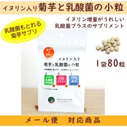 イヌリン入り　菊芋と乳酸菌の小粒　【メール便対応商品】熊本県産菊芋　サプリメント　乳酸菌　免疫力　腸内環境　糖質制限　便秘対策