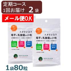 【定期コース】イヌリン入り　菊芋と乳酸菌の小粒2袋　【メール便対応商品】