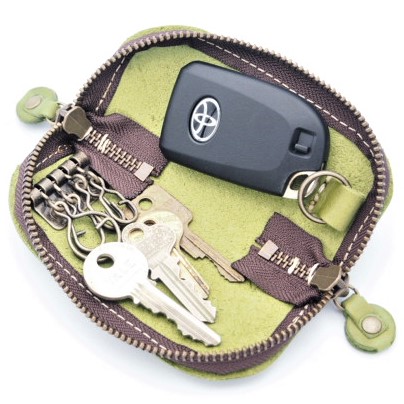 ラウンドキーケース（抹茶グリーンM）