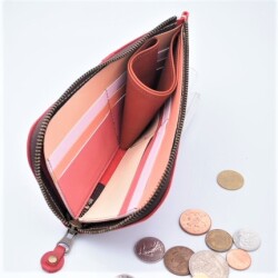エルファ　　うす型L字長財布　　（レッドK）