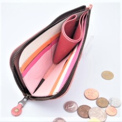 エルファ　　うす型L字長財布　　（ライトピンクM）