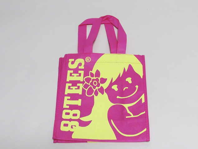 ８８Tees　フェルトペーパートート小　ピンク×イエロー　88T_FPT_P×Y