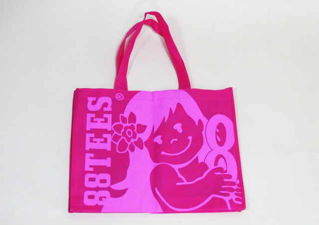 88TEES　フエルトトート　中　ピンク×ピンク