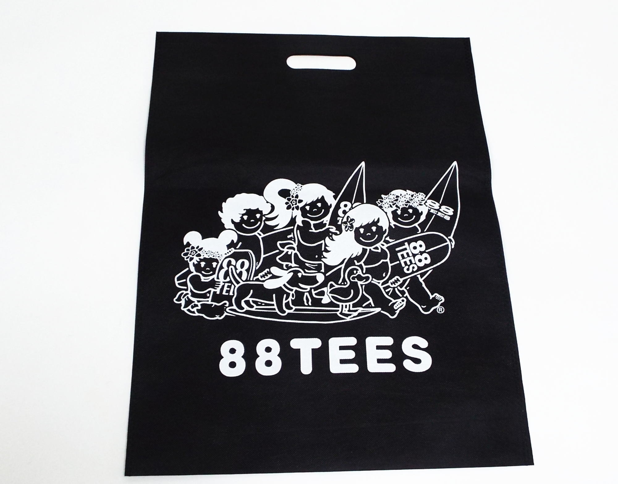 88Tees　エコバック（フエルト））中　ファミリー　ブラック　