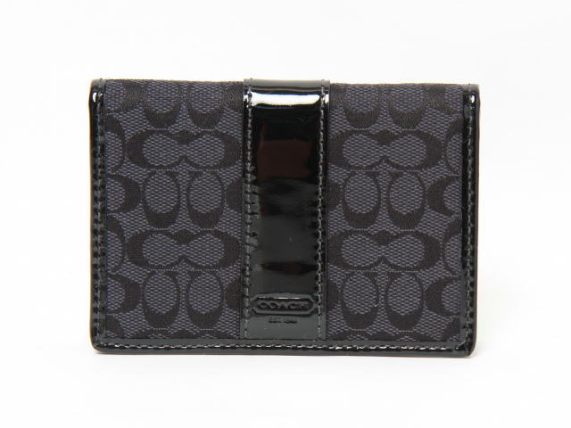 コーチ　シグネチャーカードケース　60355　ブラック