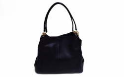 コーチ　ぺブル°レザーフィービーショルダーバック　35723　ダークネイビー