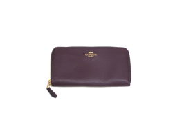 COACH(コーチ）ぺブルレザーラウンドファスナー長財布　16612　OB