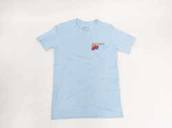 ８８Ｔシャツ　メンズ　ハイビスカス　Ｓサイズ　ブルー