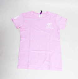 88Ｔシャツ　レディース　ヤシの木　ピンク×ホワイト　Mサイズ